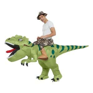 Oppustelig Ridende T-Rex Kostume - One size