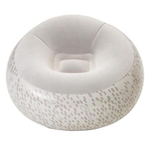 Bestway Oppustelig stol creme 112x112x66cm